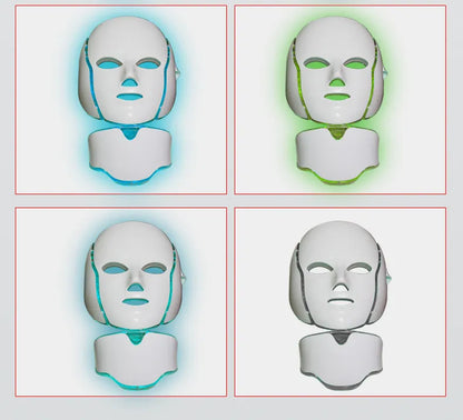 LED Photon Skin Rejuvenation Facial Mask with 7 Color Light Therapy