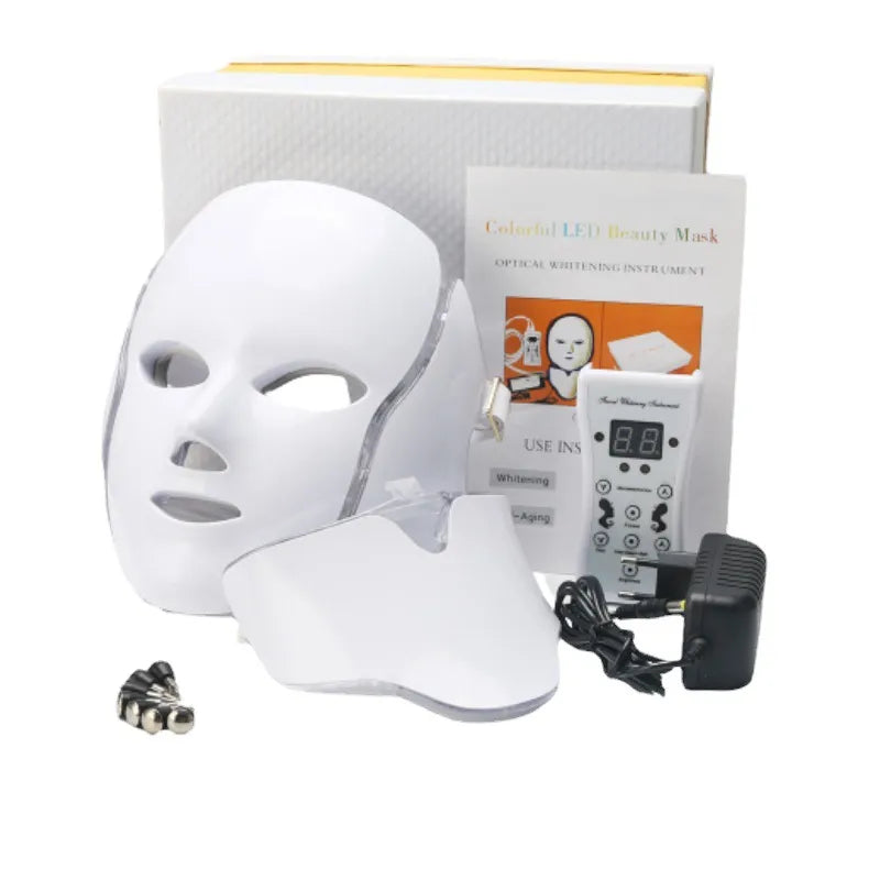 LED Photon Skin Rejuvenation Facial Mask with 7 Color Light Therapy