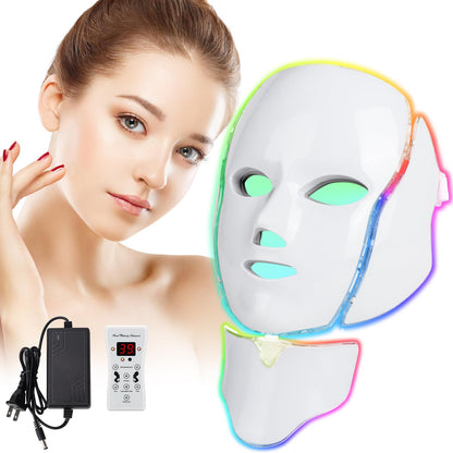 LED Photon Skin Rejuvenation Facial Mask with 7 Color Light Therapy